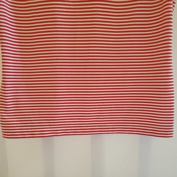 EP Pro Tour Tech Sleeveless Women's Golf Shirt Red and White Stripes Size M - Picture 4 of 12